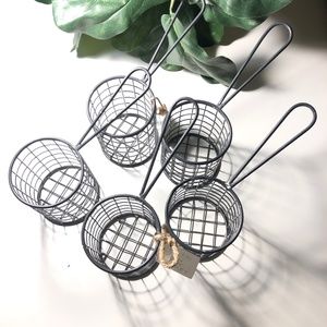New With Tags Sur La Table Wire Fry Baskets - Set of 5
